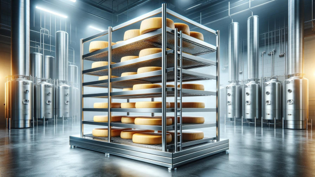 Producent stelaży ze stali nierdzewnej dla wędzarni serów
