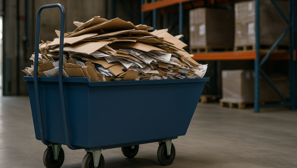 Wózki makulaturowe – efektywne zarządzanie odpadami