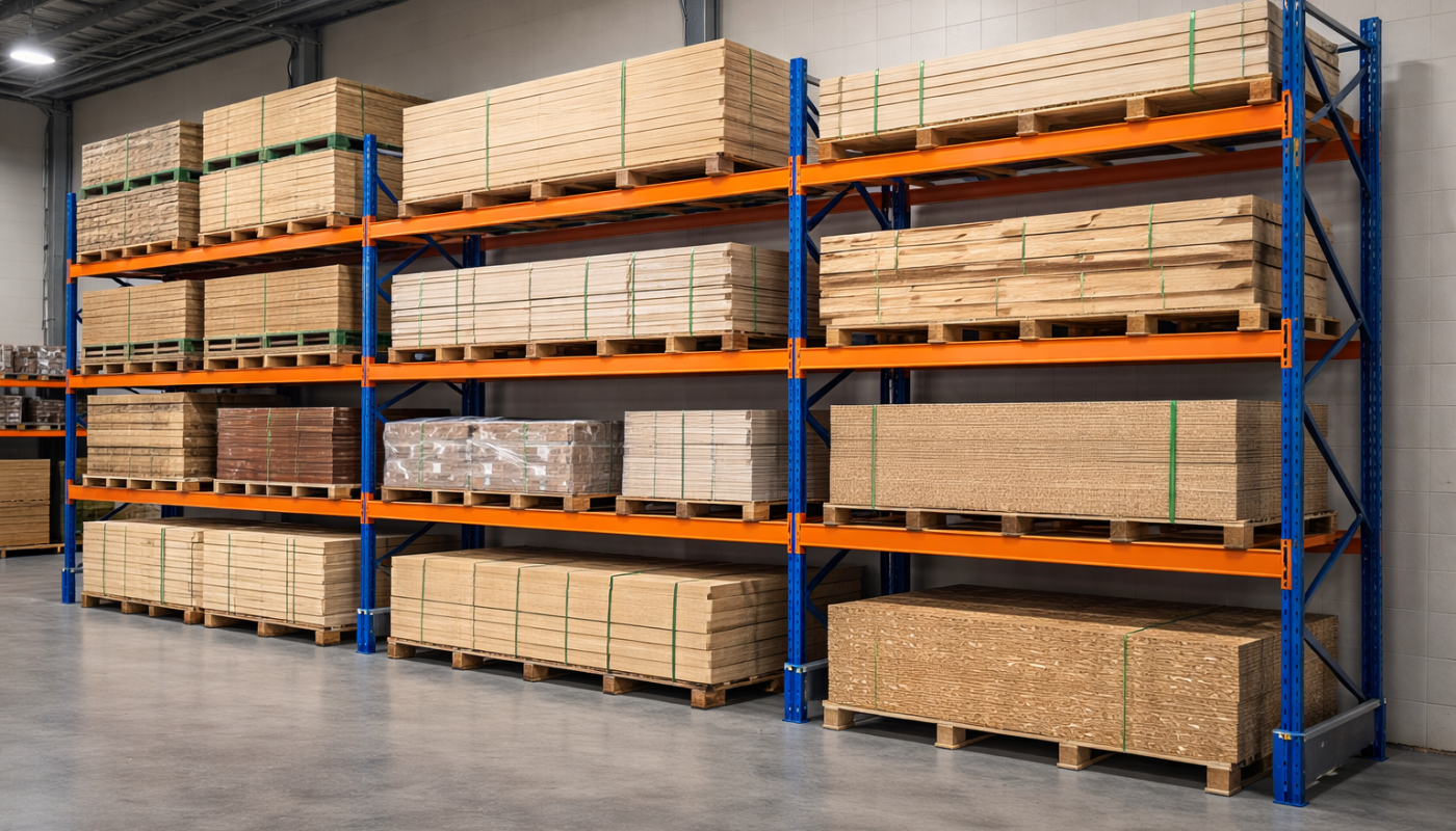 Regały paletowe na surowce drewniane na zamówienie